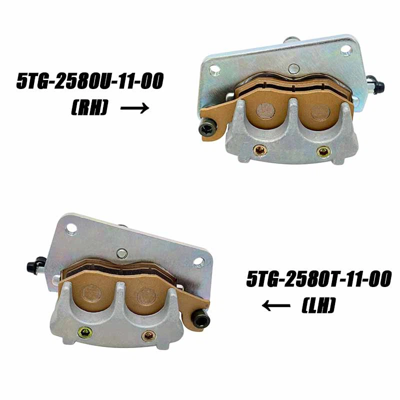ATV UTV بریک کیلیپر برائے یاماہا YFZ450 2008-2018 5TG-2580T-11-00（LH）5TG-2580U-11-00（RH）